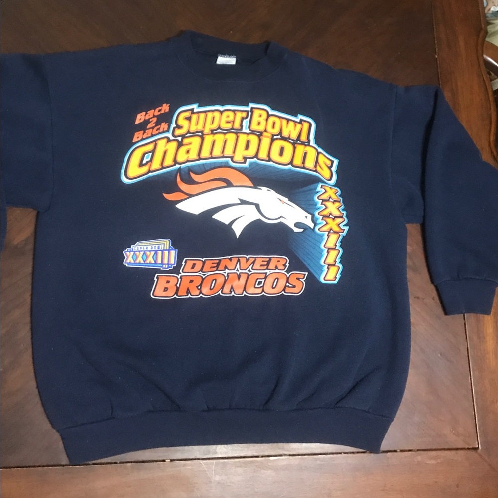 Denver Broncos Super Bowl Sweatshirt Vintage
